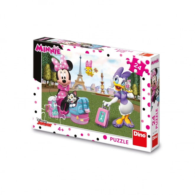 Puzzle Minnie v Paříži - 24 dílků