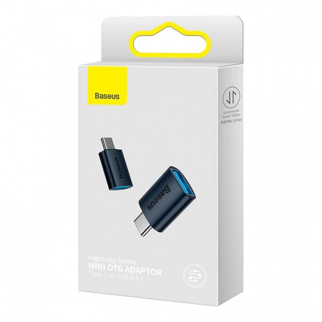 Baseus Ingenuity adaptér USB-C na USB-A OTG (modrý)