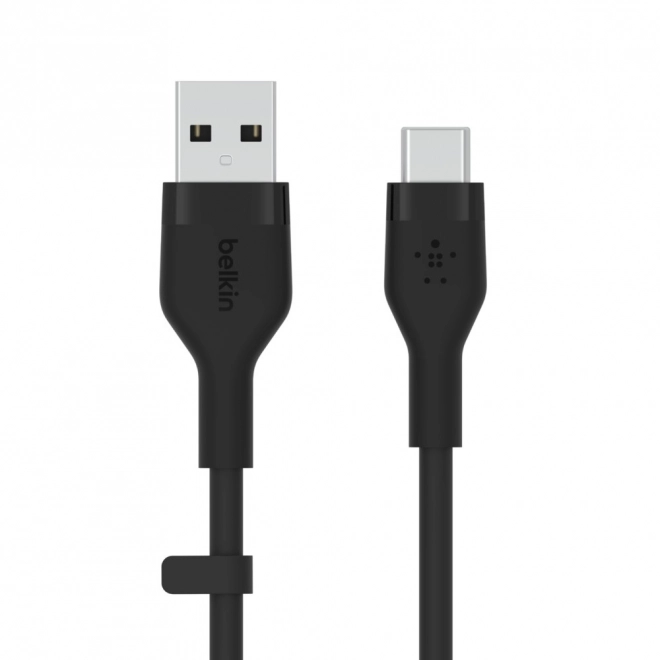 BoostCharge USB-A na USB-C silikonový kabel 2 m, černý