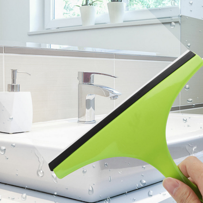 Stěrka na mytí oken s rukojetí na vodní sklo