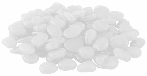 Svítící kameny - 100 kusů – Bílé