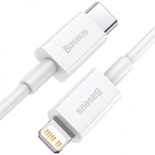 Kabel USB-C na Lightning řady Baseus Superior, 20W, PD, 1,5 m (bílý)