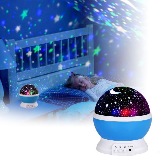 Hvězdná noční lampa – Modrá