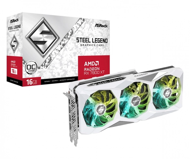 Grafická karta Radeon RX 7800 XT STEEL LEGEND OC 16G GDDR6 256bit