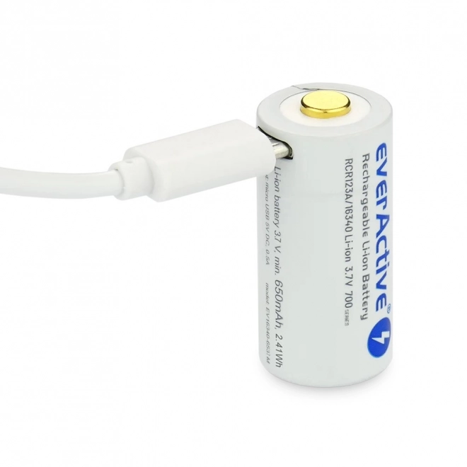 Baterie 16340 3,7V Li-ion 700 mAh micro USB