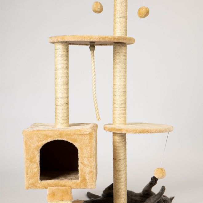 Škrabadlo pro kočičí domeček stromový pelíšek 120cm