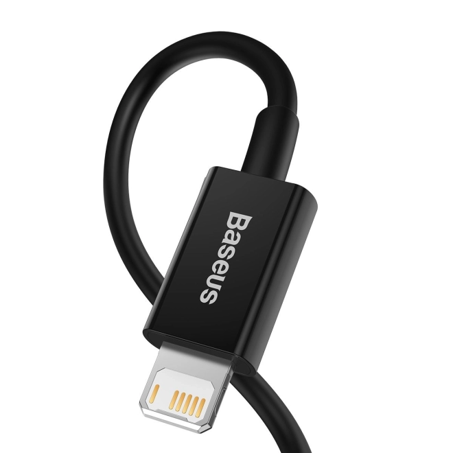 Kabel USB na iP 2,4A 1m (černý)