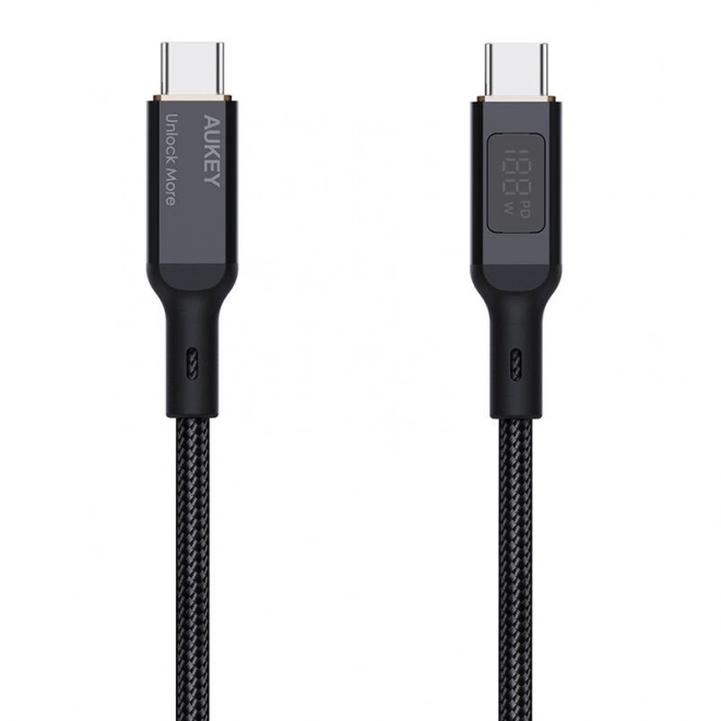 Kabel USB-C na USB-C Aukey CB-MCC101, 100W, 1m (černý)