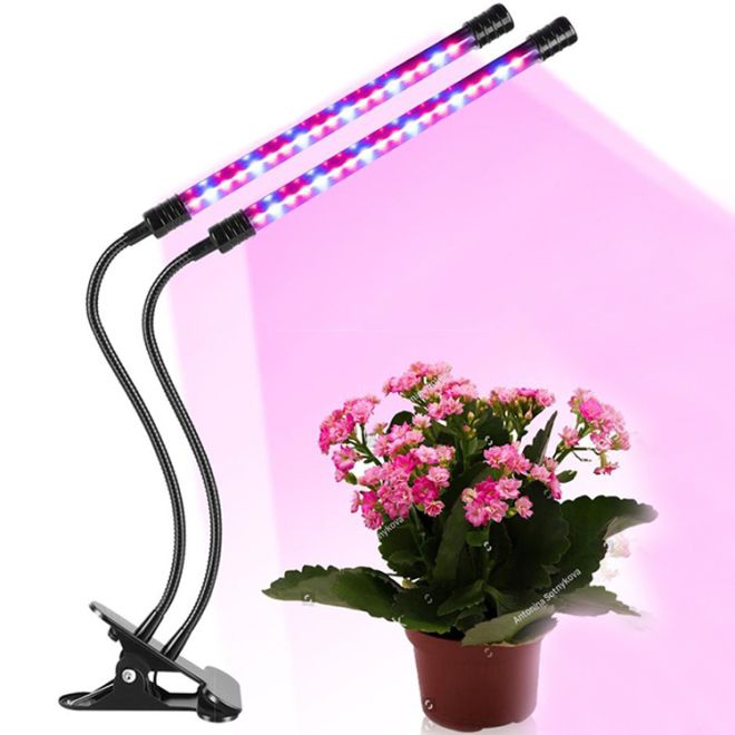 2x lampa pro růst rostlin 20 led 20w