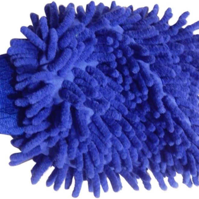 Mycí rukavice z mikrovlákna – Modrá