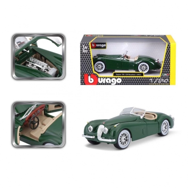 Bburago 1:24 Jaguar XK 120 Roadster (1951) zelená 18-22018