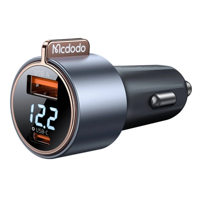 Mcodo CC-5670 75W Digitální displej PD 1*USB-A 1*USB-C Nabíječka do auta