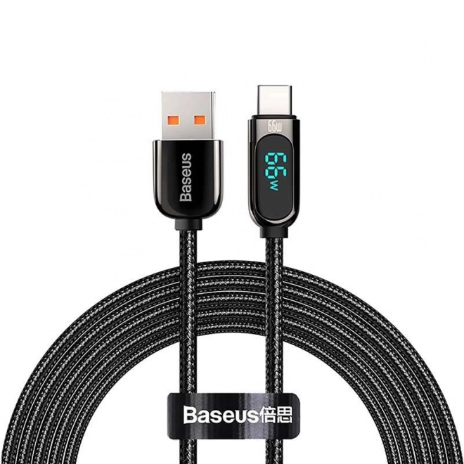 Baseus Kabel displeje USB k Type-C, 66W, 1m (černý)