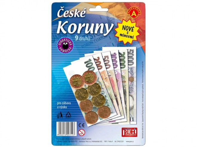 České bankovky a mince