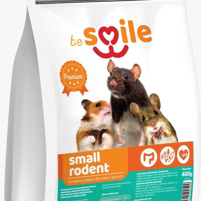 beSMILE RODENT- Small Rodent 800g krmivo pro malé hlodavce