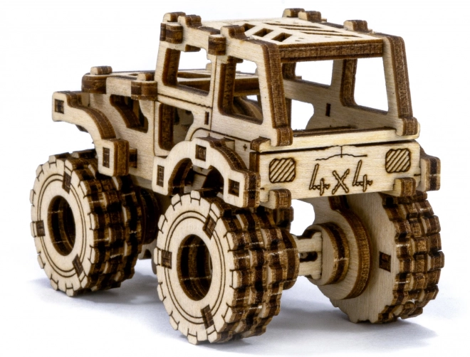 Wooden City 3D puzzle Superfast Monster Truck č.1