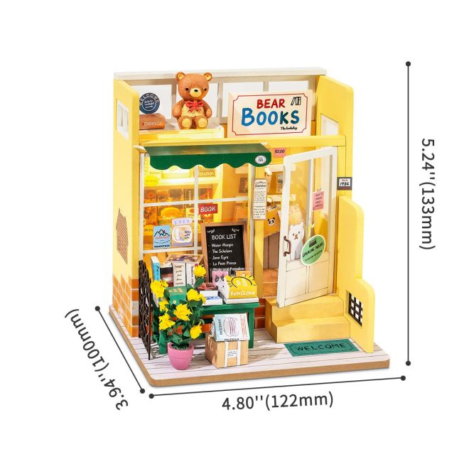 Knihkupectví - DIY Miniaturní domeček pro panenky