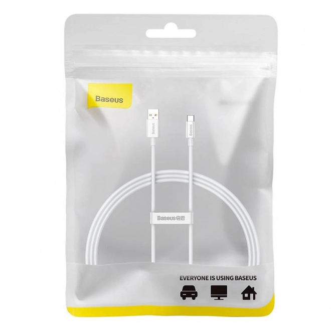 Kabel USB-C Baseus Superior 100W 1m (bílý)