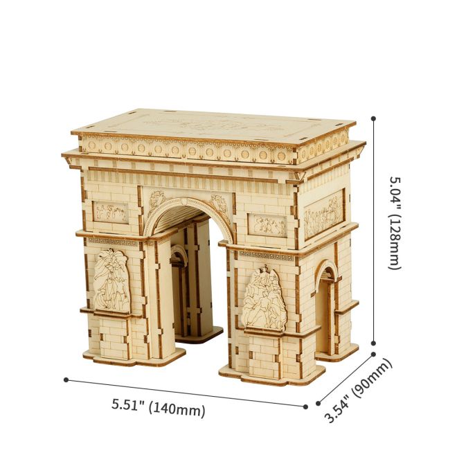 Arc de Triomphe - Vítězný oblouk - 3D dřevěná stavebnice - dekorace