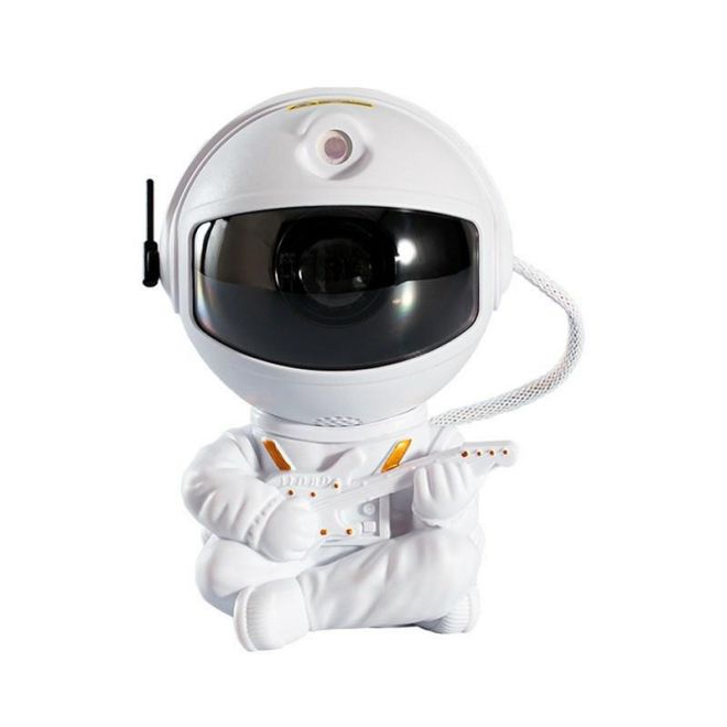 Bílý projektor Astronaut s kytarou