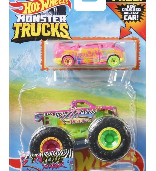 Hot Wheels Monster Trucks 1:64 s angličákem – 32 Degrees