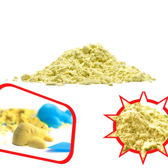 Kinetický písek 1kg – Žlutý