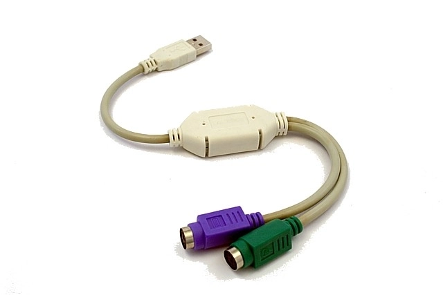 Adaptér USB->2xPS2 (klávesnice+myš) UAPS12