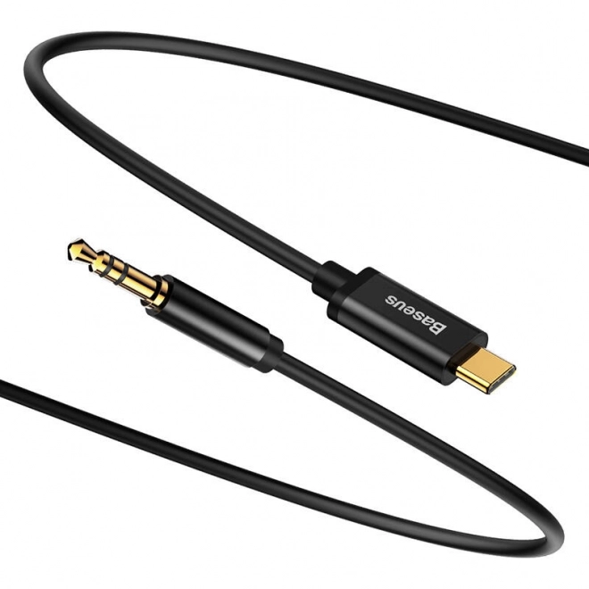 Baseus Yiven Audio kabel USB-C na mini jack 3,5 mm, 1,2 m - černý