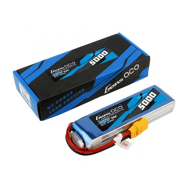 Gens ace 5000mAh 11.1V 45C 3S1P lipo baterie s XT90 konektorem