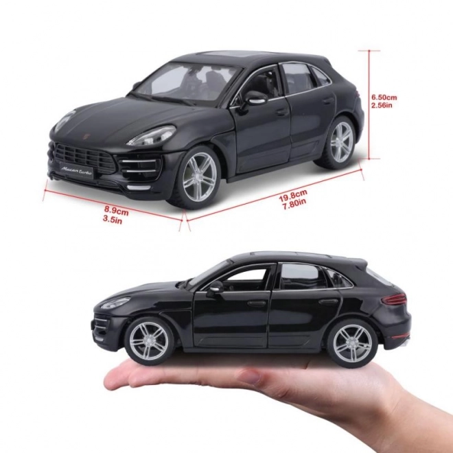 Bburago 1:24 Porsche Macan černé 18-21077