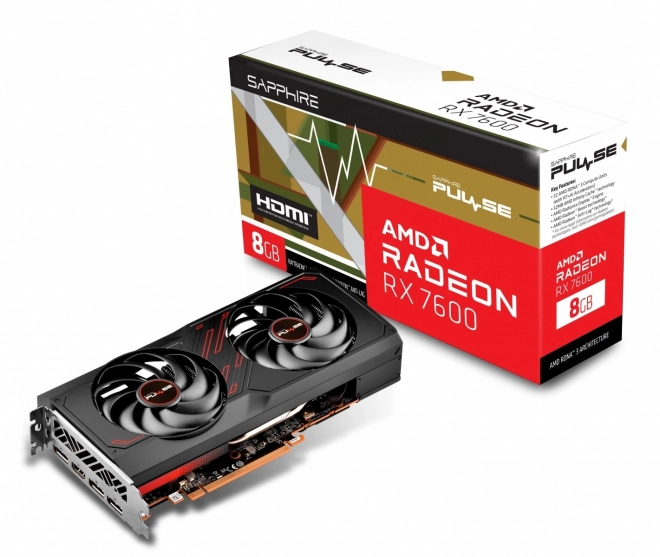 Grafická karta Radeon RX 7600 Gaming OC 8G GDDR6 128bit 3DP/HDMI