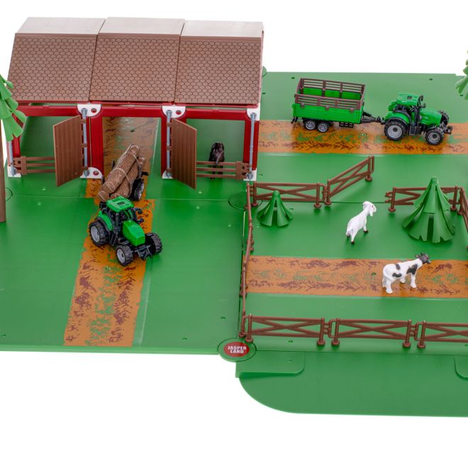 Farmářská ohrádka se zvířaty traktor JASPERLAND