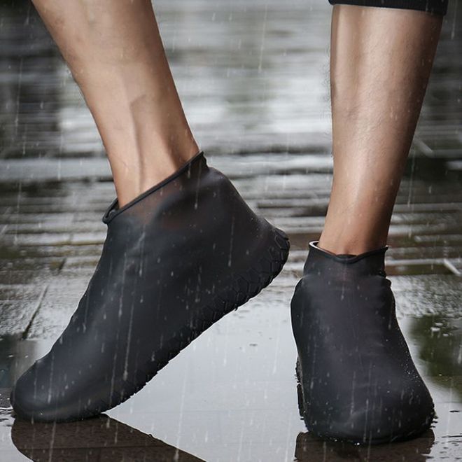 Gumové nepromokavé chrániče bot velikosti "35-39" - černá