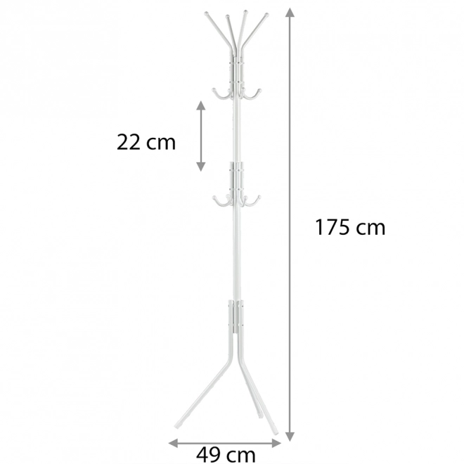 Věšák na oděvy bílý ModernHome