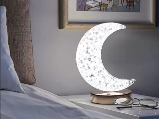 Stolní lampa Moon Crystal Led Rgb Usb