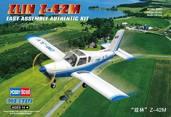 Plastikový model letadla Zlin Z-42M