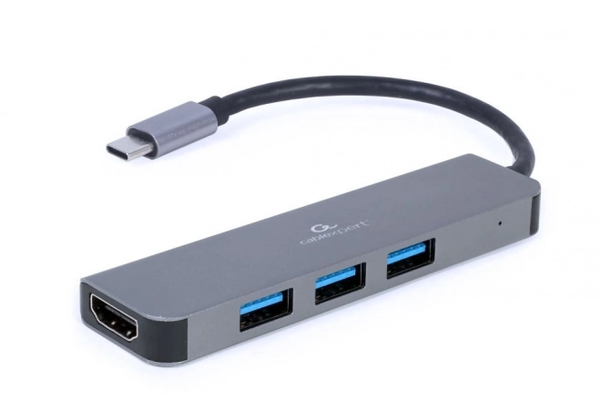 Adaptér USB-C HDMI Hub 3xUSB 3.0