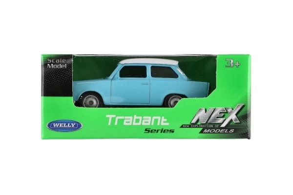 Auto Welly Trabant 1:60 kov 7cm volný chod v krabičce