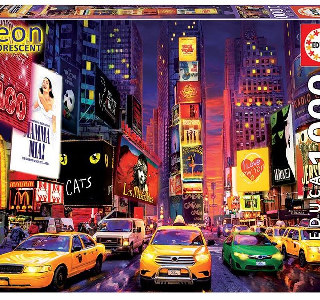 Puzzle 1000 prvků Times Square New York Neon