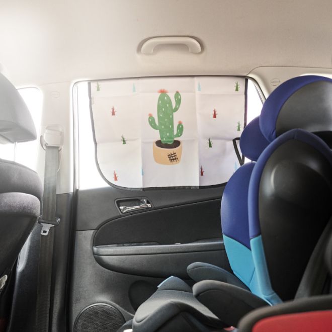 Magnetická záclona na okno auta kaktus