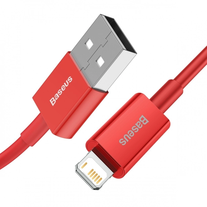 Kabel USB na iP 2,4A 1m (červený)