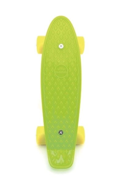 Skateboard - pennyboard 43cm, nosnost 60kg plastové osy – Zelený, žlutá kola