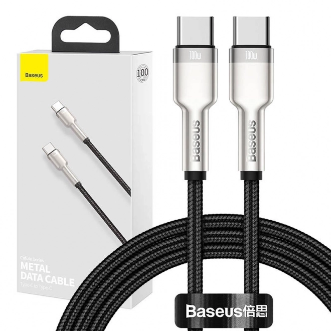 Kabel USB-C Baseus Cafule, 100W, 1m (černý)