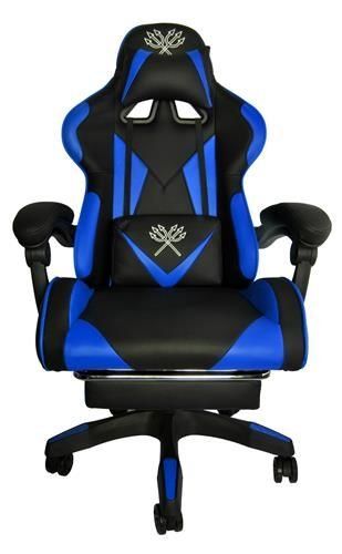 Černo-modrá herní židle Malatec