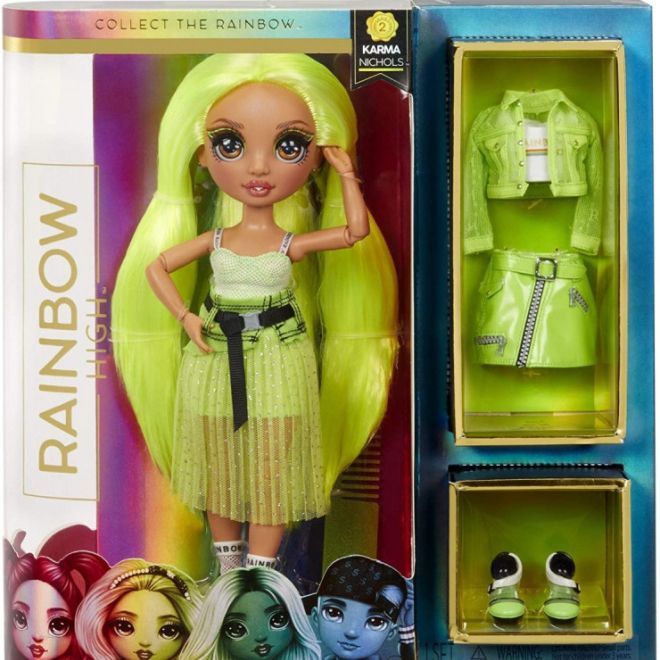 Rainbow High Fashion Dol l Neon Doll, Karma Nichols