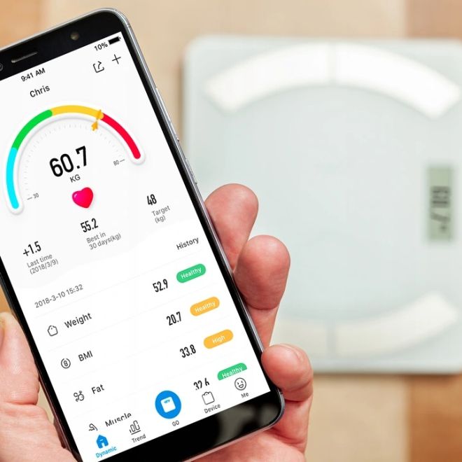 Chytrá koupelnová váha Bluetooth Eldom TWO500 černá