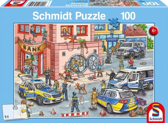 Puzzle 100 prvků Policejní akce