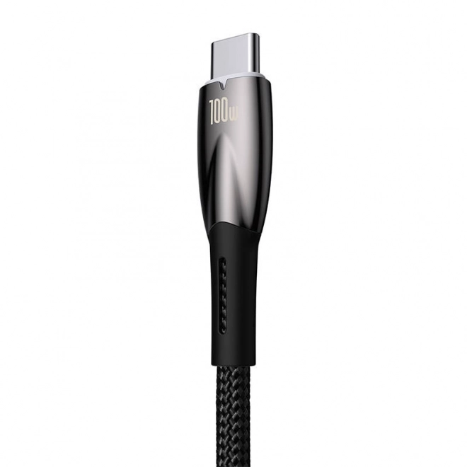 Kabel USB pro USB-C Baseus řady Glimmer, 100 W, 2 m (černý)