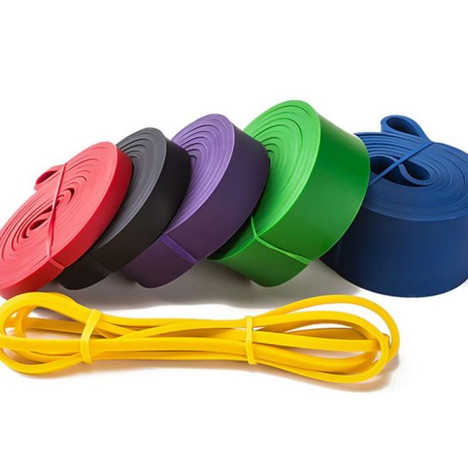 Fitness posilovací guma - fialová 30-40kg odpor