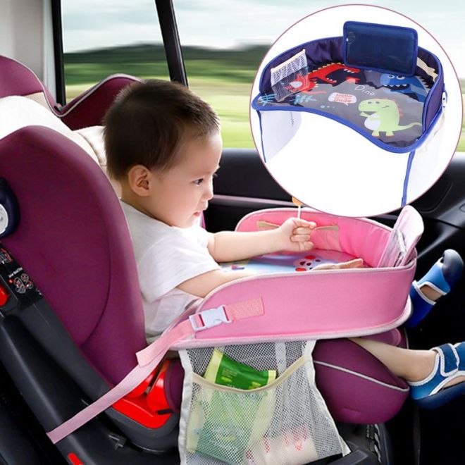 Cestovní stolek do auta pro dětskou autosedačku "Dinosaurus"